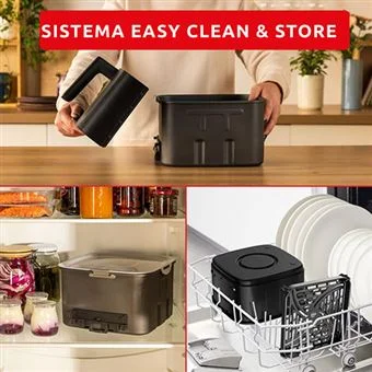Fritadeira sem Óleo AirFryer Moulinex EZ8428F0 Easy Fry Silence 7L - Preto