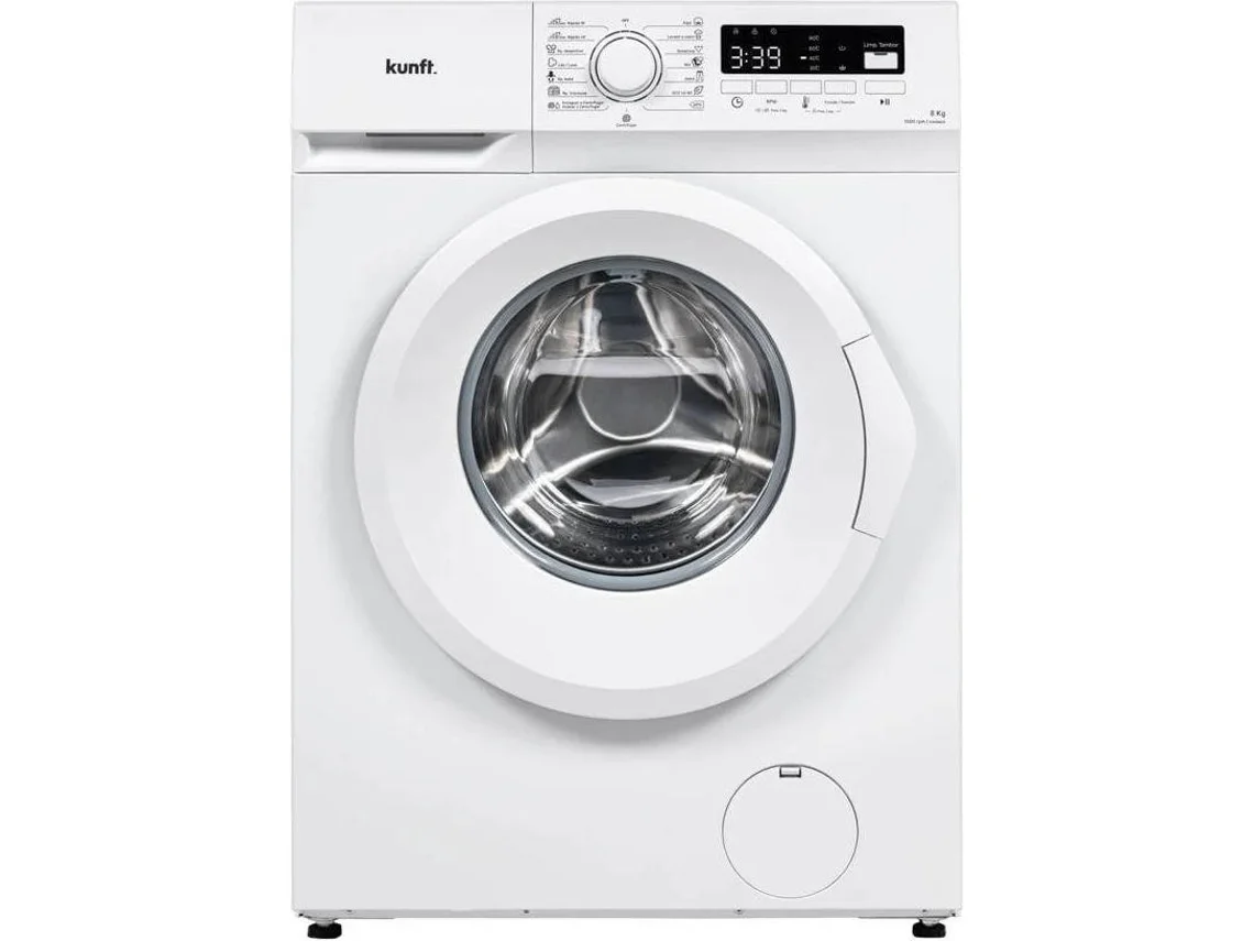 Máquina de Lavar Roupa KUNFT KWM8809 (8 kg - 1400 rpm - Branco)