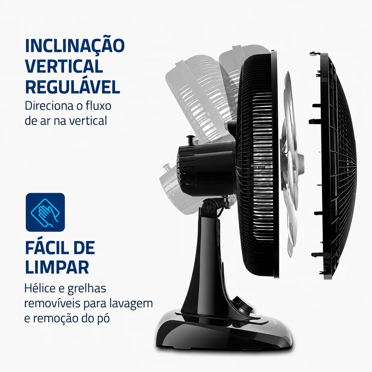 Ventoinha de Mesa MONDIAL Super Power-230 Volts / 40 cm , 3 Velocidades e Fluxo de Ar Potente