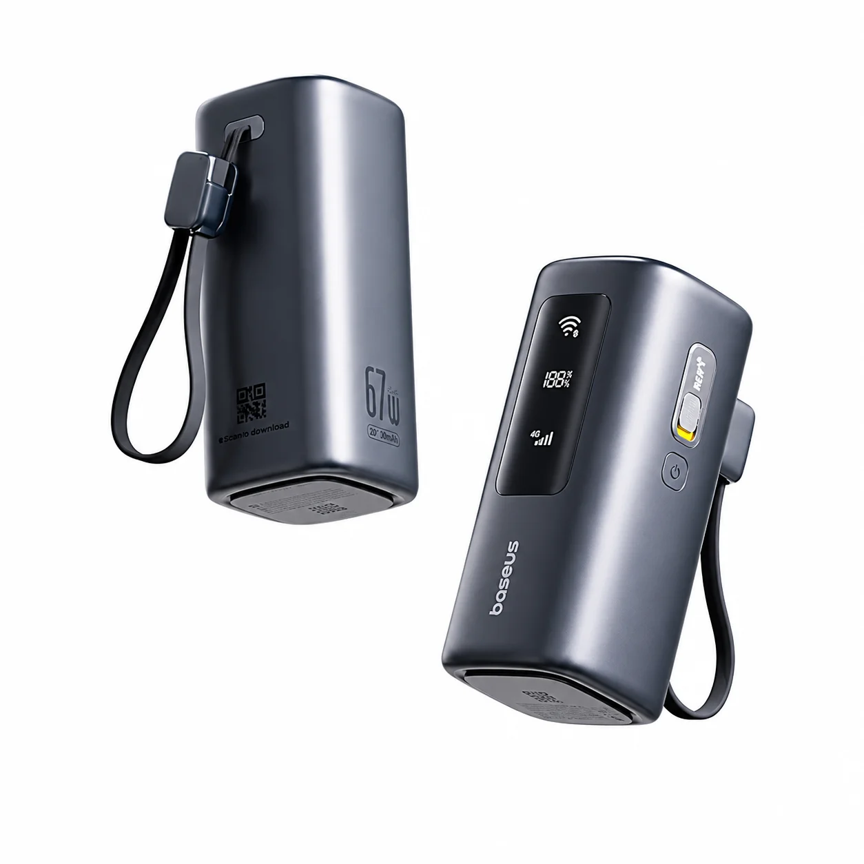 POWER BANK BASEUS 67W COM ROUTER 4G INTEGRADO