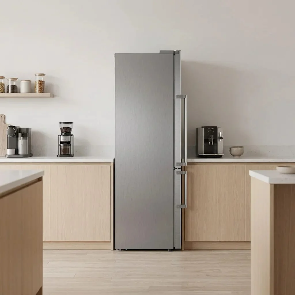 Frigorífico Combinado No Frost, 341 L, 185,3 cm, Look Inox