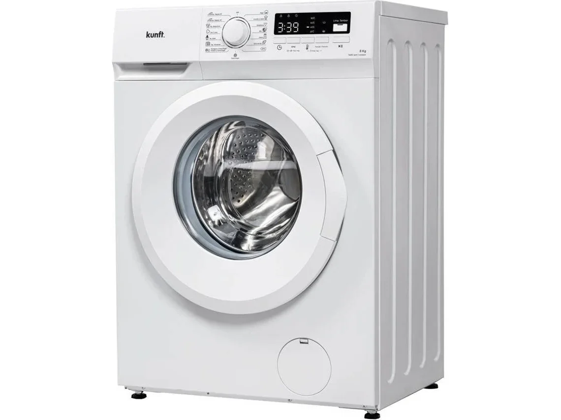Máquina de Lavar Roupa KUNFT KWM8809 (8 kg - 1400 rpm - Branco)