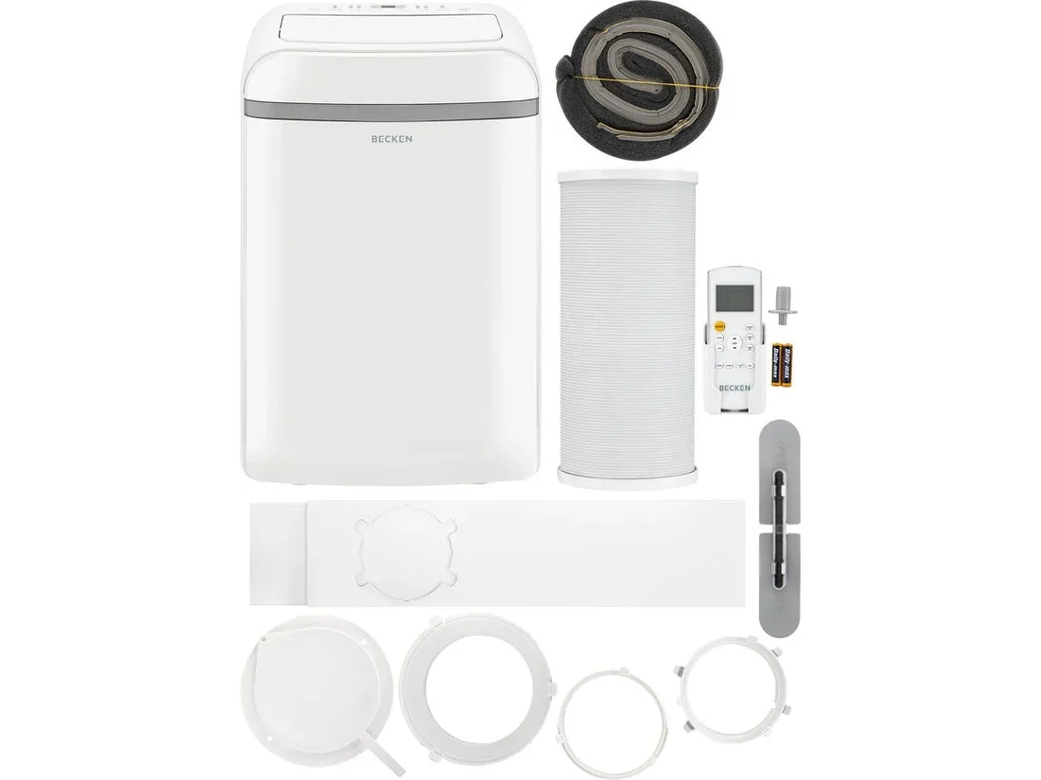 Ar Condicionado Portátil BECKEN BAC4255 (23 m² - 12000 BTU - Branco)